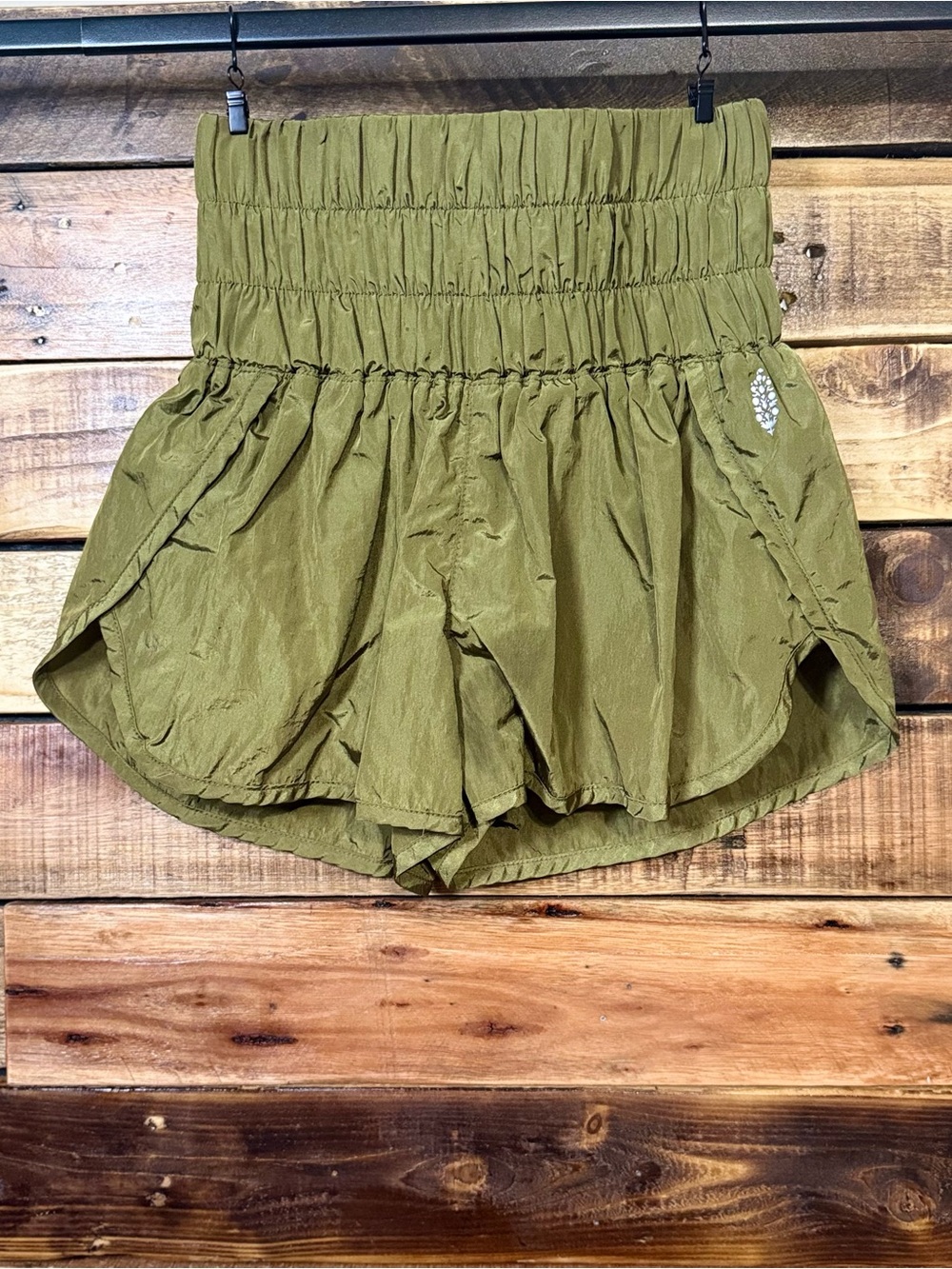 FP Movement Free People The Way Home Shorts Olive Green XS EUC